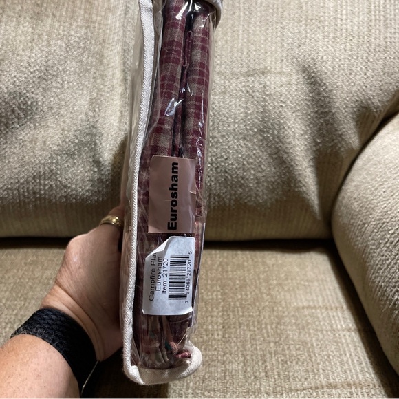 RUSTIC PRIMITIVE LODGE CAMPFIRE QUILTED COLLECTION FROM DONNA SHARP Euro Sham - Picture 5 of 7